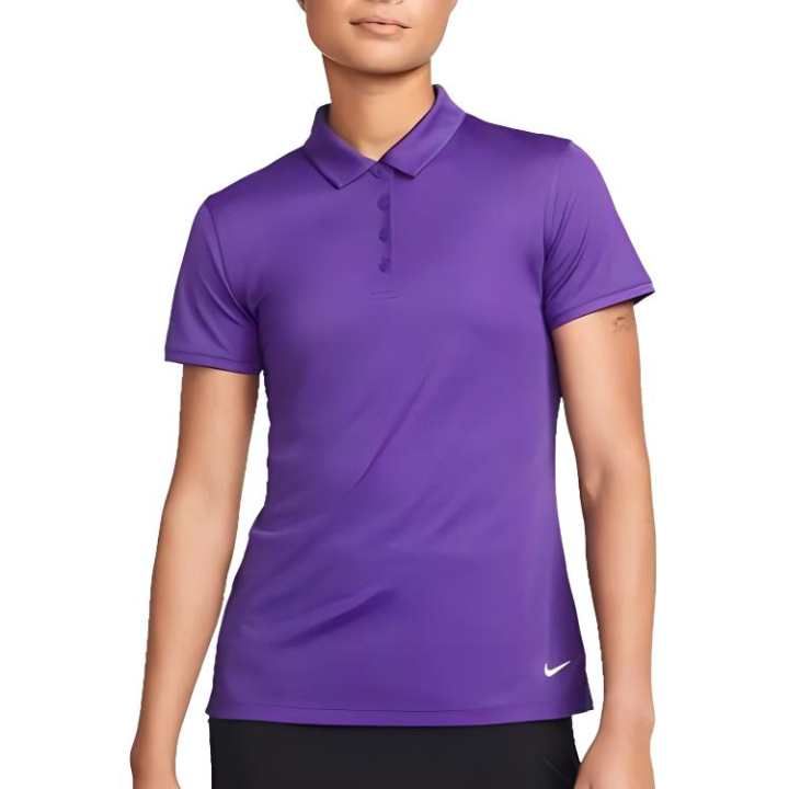 Nike Nike Polo Shirts Women's Purple Polo Collar Moderate Straight Fit