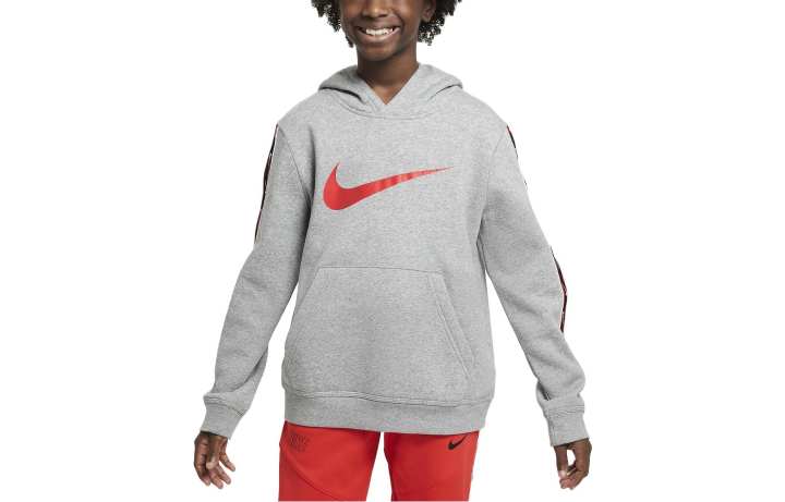 Nike Nike Sweatshirt Red Logo Gray Kids'