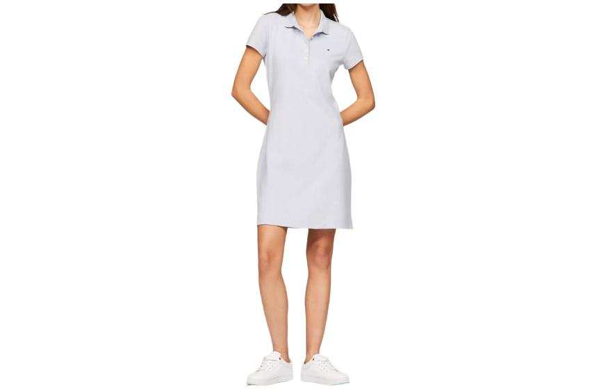 Tommy Hilfiger Short Sleeved Dress Women's Light Blue