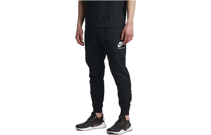 Nike Nike INTERNATIONAL WOVEN JOGGER Knitted Sweatpants Men's Black