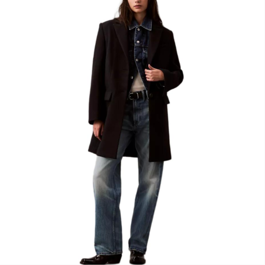 CALVIN KLEIN Coat Women's Black
