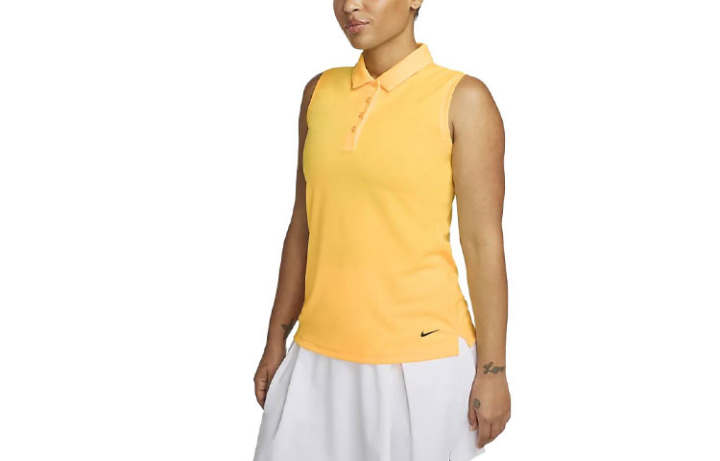 Nike Nike Polo Shirts Women's Lemon Polo Collar Moderate Straight Fit