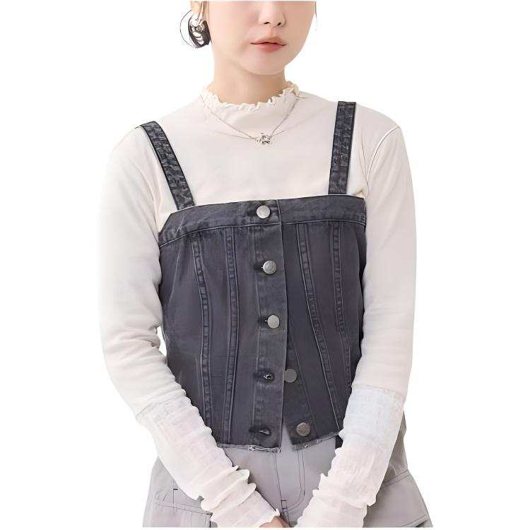 FREAK'S STORE Multiway Denim Tube Top Strapless Top Women's