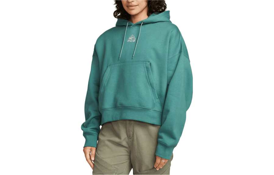 Nike Nike Sweatshirts Women's Green Hooded Moderate Regular