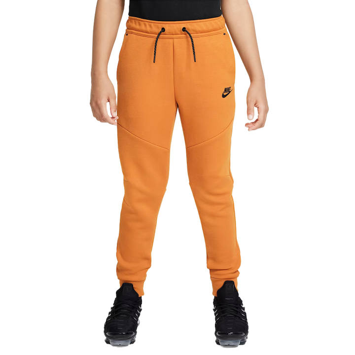 Nike Nike Full Length Pants Sportswear Tech Fleece Orange Teenagers