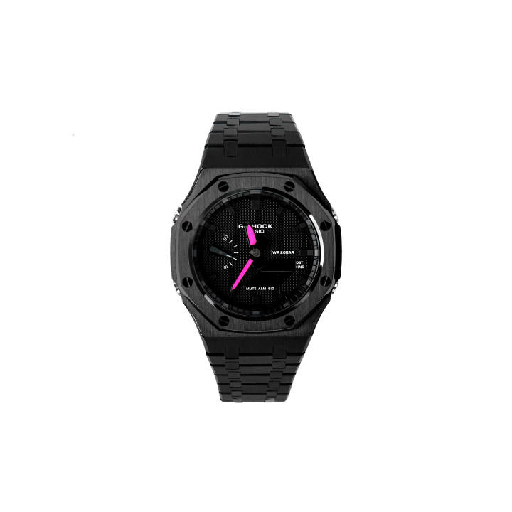 CASIO CASIO Custom Collection Quartz Movement Stainless Steel Strap Watch Unisex Black Dial