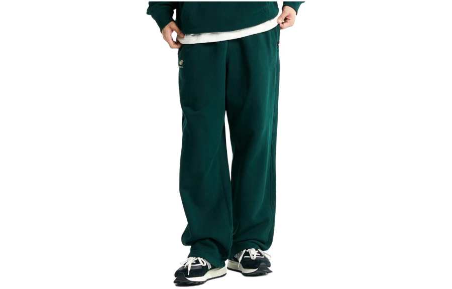 New Balance New Balance Uni Classic Letter Wide Leg Pants Casual Pants Men's Green
