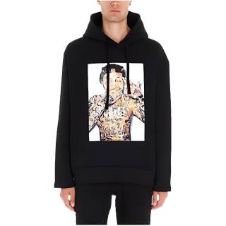 IH NOM UH NIT Sweatshirts Men's Black Hooded Moderate Other