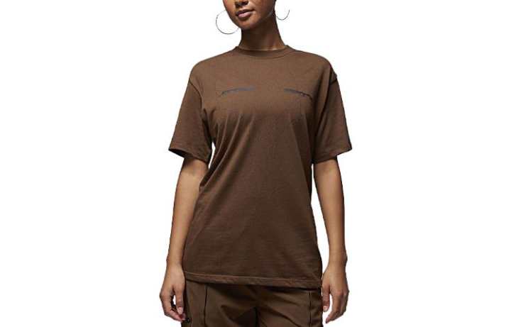 Jordan Jordan Sport Drop Shoulder Sleeve T Shirt Women's Brown