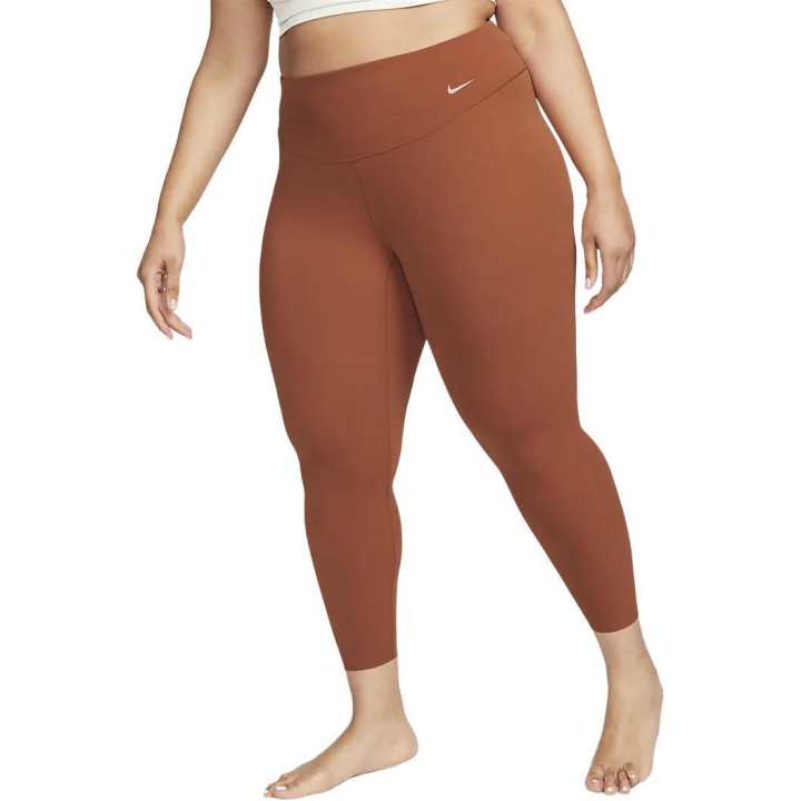 Nike Nike Gentle Support High Waisted 7/8 Leggings Plus Size Knitted Sweatpants Women's Dark Reddish Umber