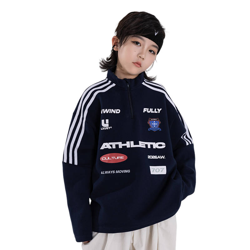 Lanza Lanza Sweatshirt Navy Blue Kids'