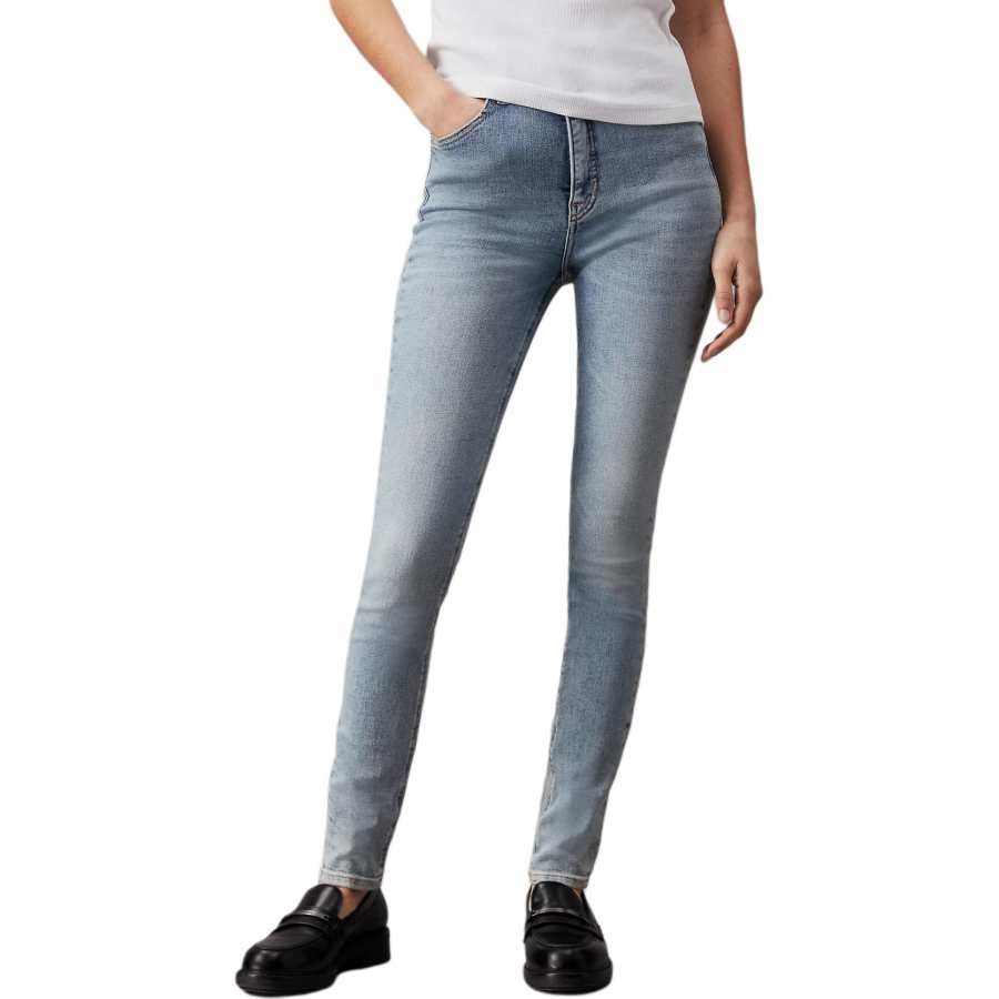 CALVIN KLEIN Jeans Europe Version Women's Light Blue