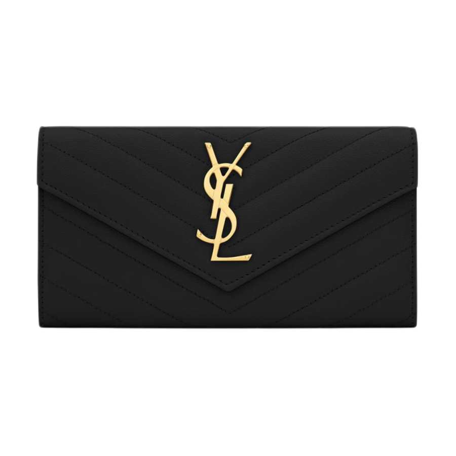 SAINT LAURENT Saint Laurent logo-appliqué wallet