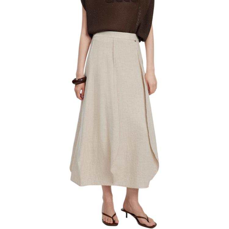 ELLE Casual Short Skirts Women's Apricot