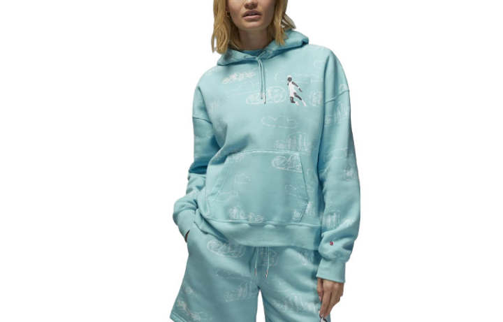 Jordan Jordan Sweatshirts Women's Sky Blue Hooded Moderate Regular