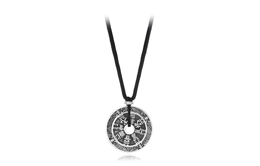 Muyan Mountain Ghost Money Peace Buckle Necklace Men's