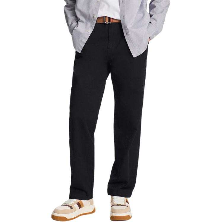 Lee Casual Pants Men's Black Moderate Straight Fit Pants