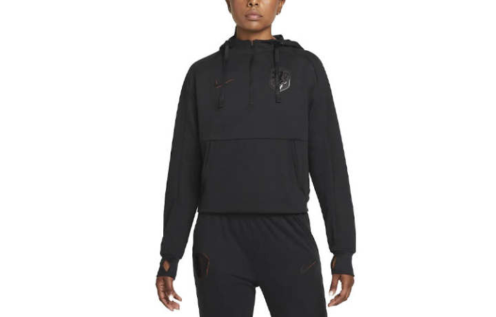 Nike Nike Sweatshirts Women's Black Hooded Moderate Regular