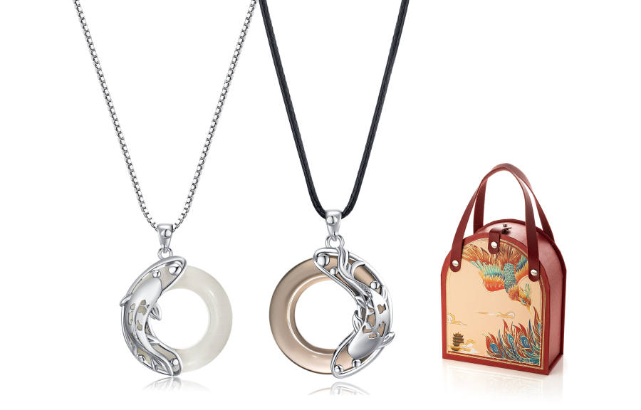 Jodie&Kevin Jodie&Kevin Obsidian Necklaces Unisex Exquisite Box