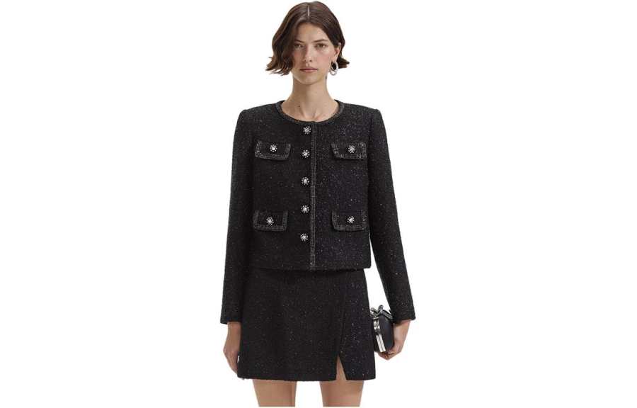 Self-portrait Self portrait Jackets & Coats Women's Classic Black