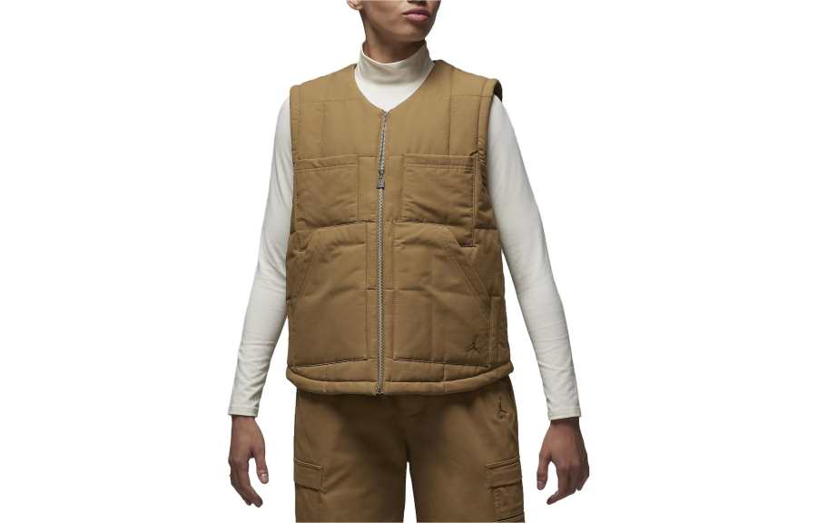 Jordan Jordan Vests Women's Brown Crew Neck Moderate Other