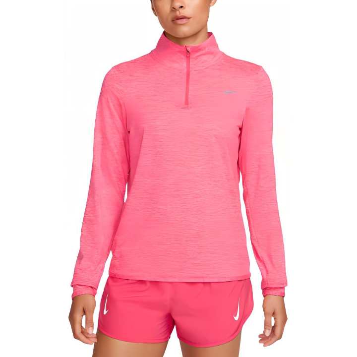 Nike Nike T Shirts Women's Pink Stand Collar Moderate Straight Fit