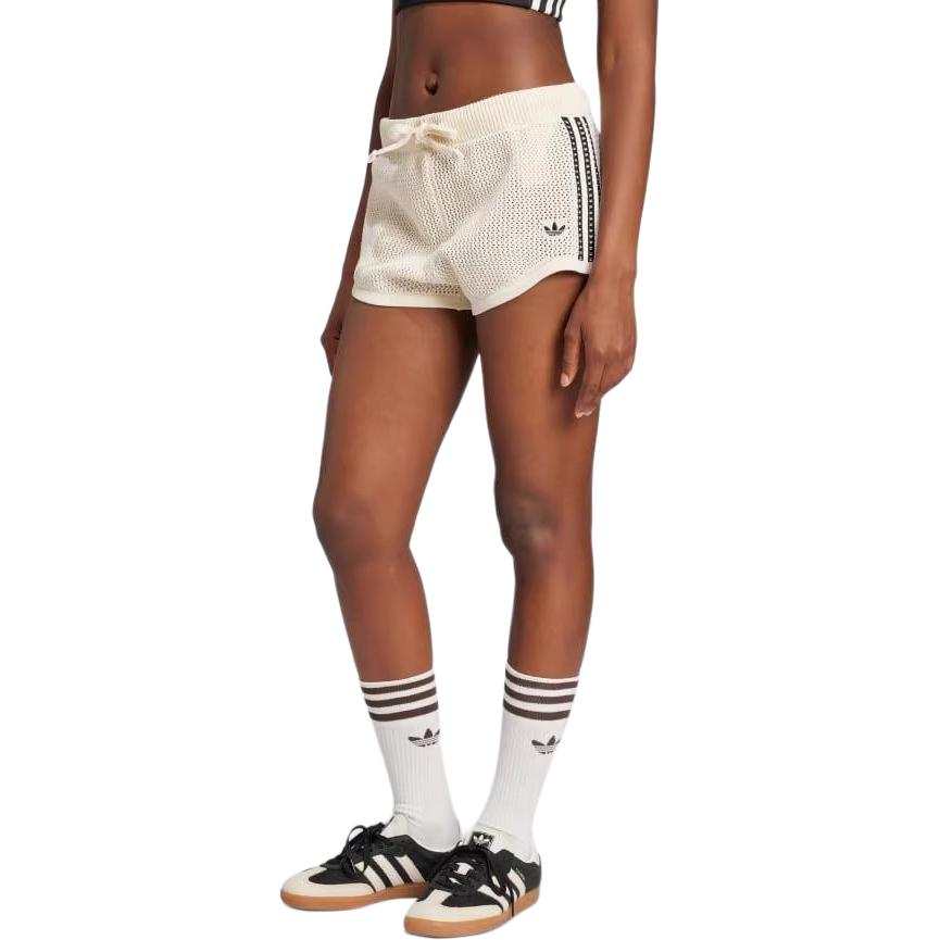 Adidas Originals Adidas Women's Premium Crochet Sprinter Shorts Wonder White