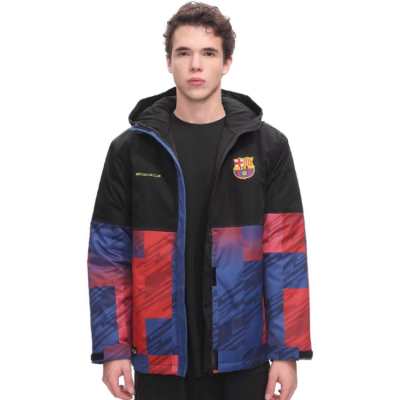 All Star Partner Puffer Jackets Unisex Red Blue Patchwork Gradient Hooded Non Detachable Moderate Other