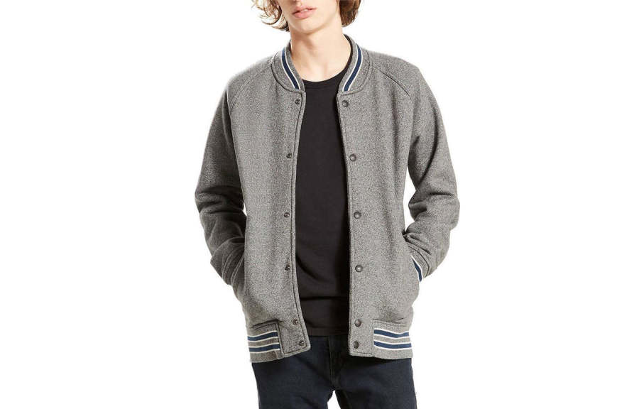 Levis Levis Baseball Jacket Men's Gray