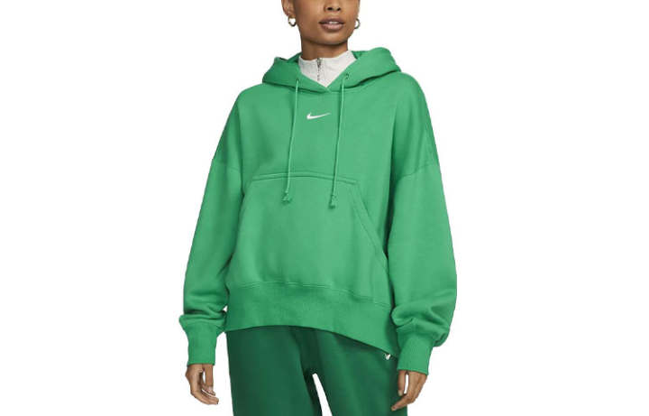 Nike Nike Sweatshirts Women's Green Hooded Moderate Regular
