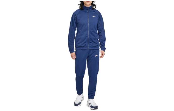 Nike Nike Poly Knit Tracksuit Casual Sportswear Men's Marine Blue