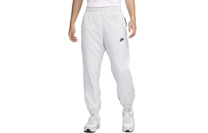 Nike Nike Knitted Sweatpants Men's Light Silver Moderate Cuffed Pants