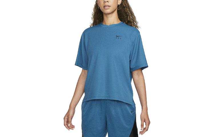 Nike Nike Drop Shoulder Sleeve T Shirt Women's Industrial Blue
