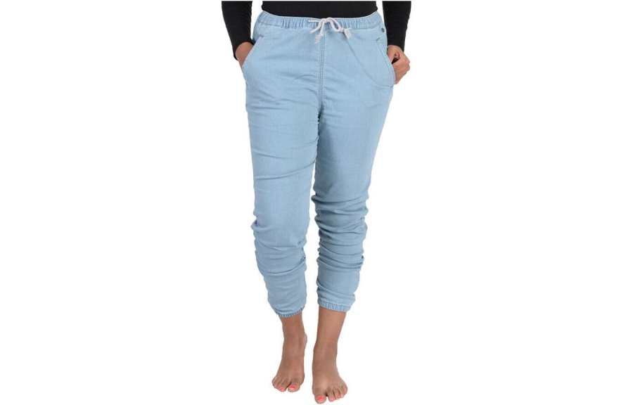 Adidas Adidas Jeans Women's Blue Moderate Cuffed Pants