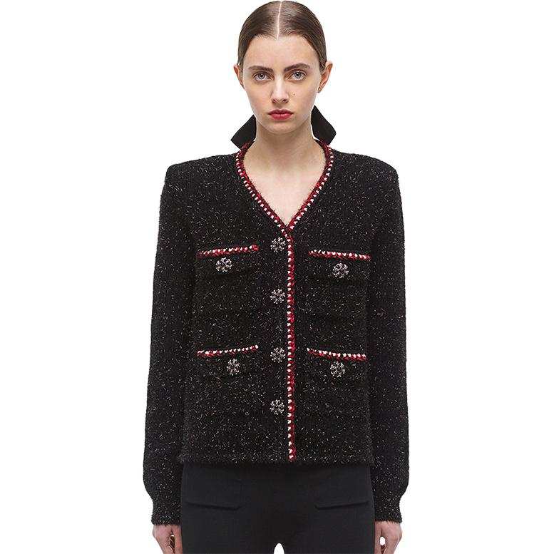 Self-portrait Self portrait Jackets & Coats Women's Classic Black