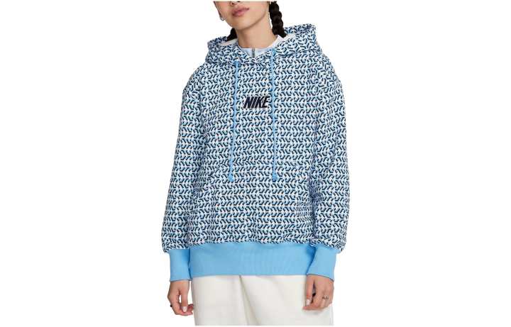 Nike Nike Sweatshirts Women's Blue Hooded Moderate Regular