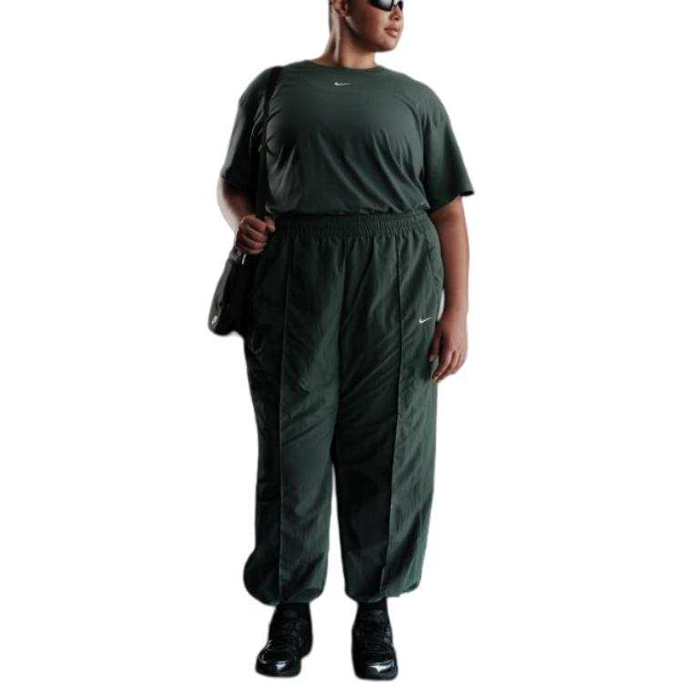 Nike Nike Sportswear Essentials Swoosh Drop Shoulder Sleeve T Shirt Women's Vintage Green