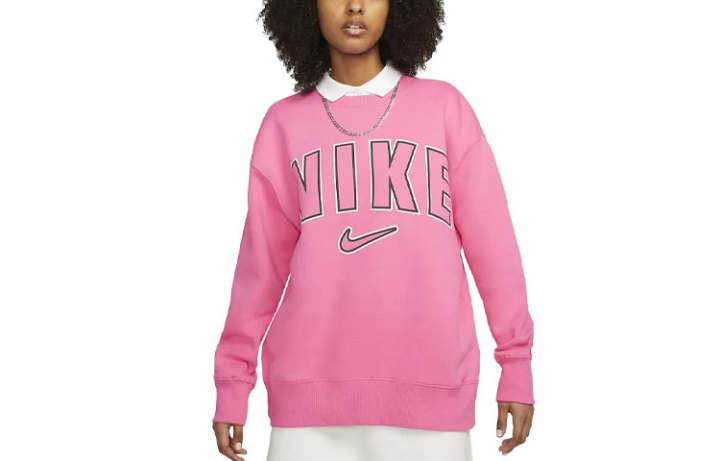 Nike Nike Sweatshirts Women's Bright Pink Crew Neck Moderate Regular
