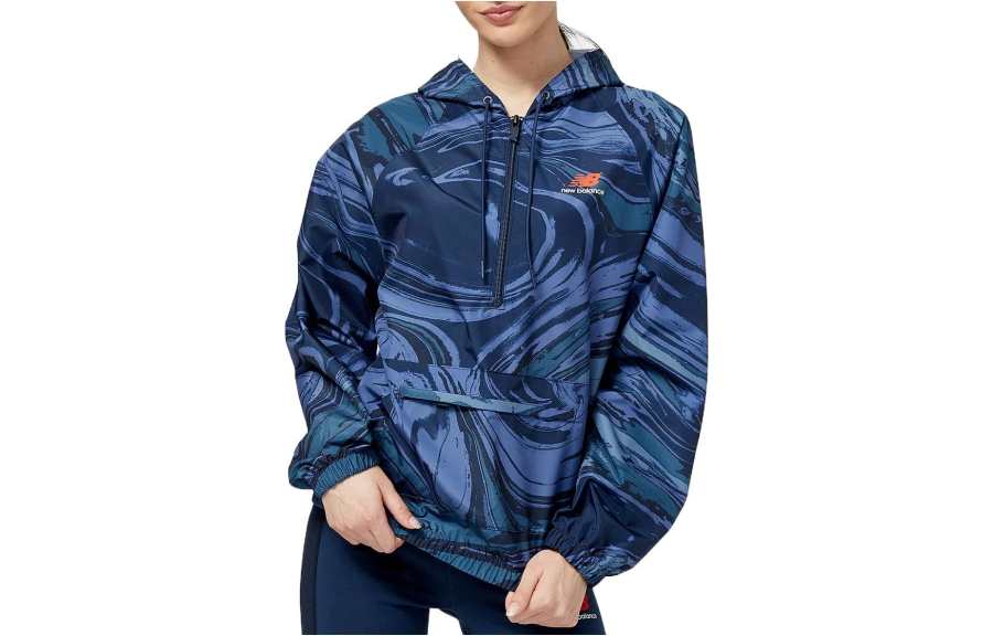 New Balance New Balance Jackets Women's Blue Hooded Moderate