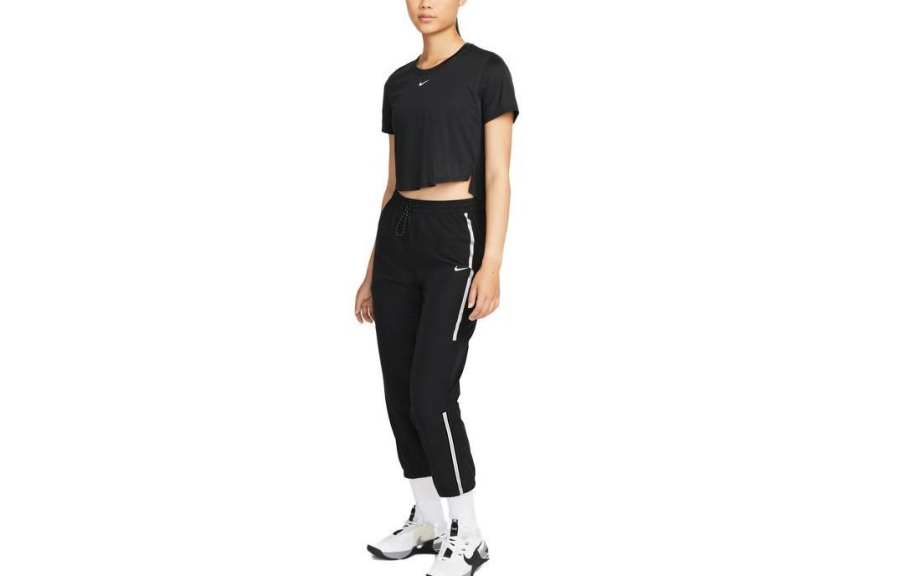 Nike Nike Knitted Sweatpants Women's Black Moderate Straight Fit Pants