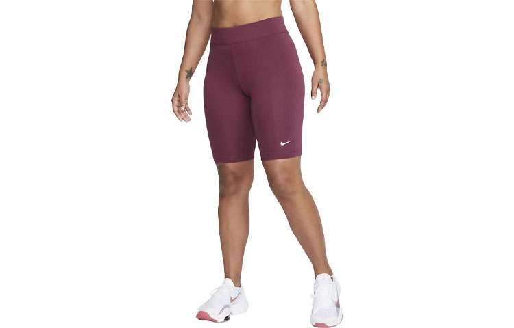Nike Nike Sportswear Essentials Sports Shorts Women's Dark Red Moderate Tight Pants