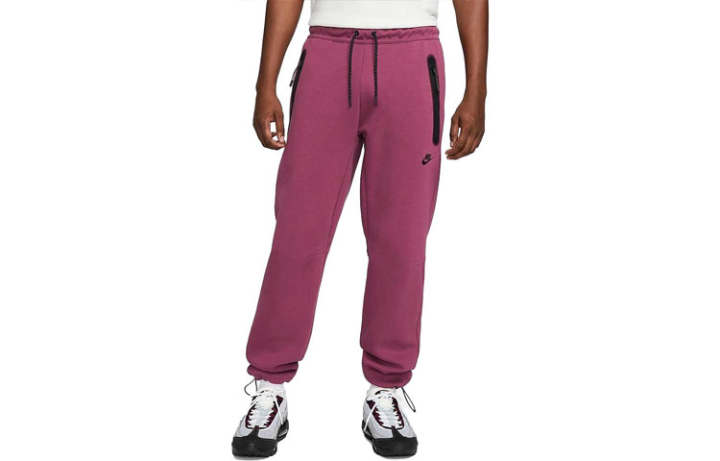 Nike Nike Knitted Sweatpants Men's Pink Moderate Cuffed Pants