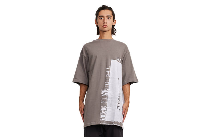 A-COLD-WALL* A COLD WALL* China Limited Tile Capsule Series T Shirts Unisex Gray Crew Neck Moderate Straight Fit