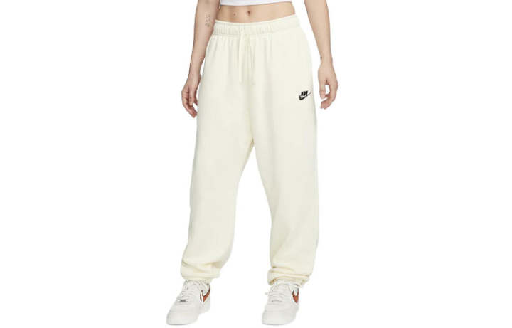 Nike Nike Knitted Sweatpants Women's Ecru Moderate Cuffed Pants