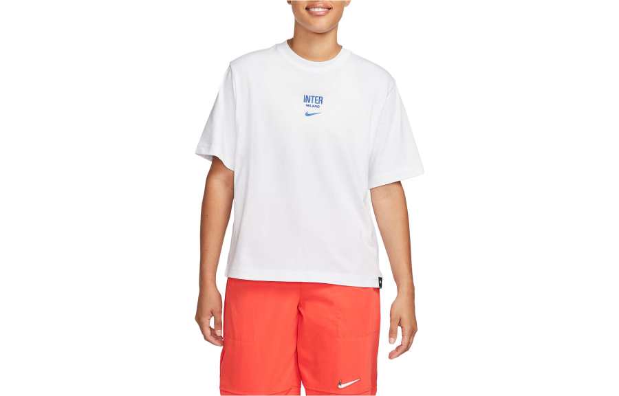 Nike Nike T Shirts Women's White Crew Neck Moderate Straight Fit
