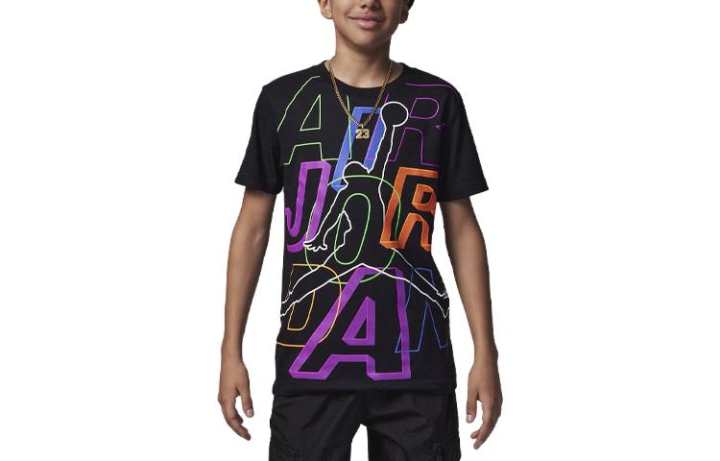Jordan Jordan T Shirt Kids' Apparel Locked In Tee Black Kids'