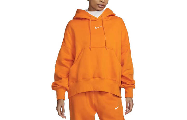 Nike Nike Sweatshirts Women's Orange Hooded Moderate Regular
