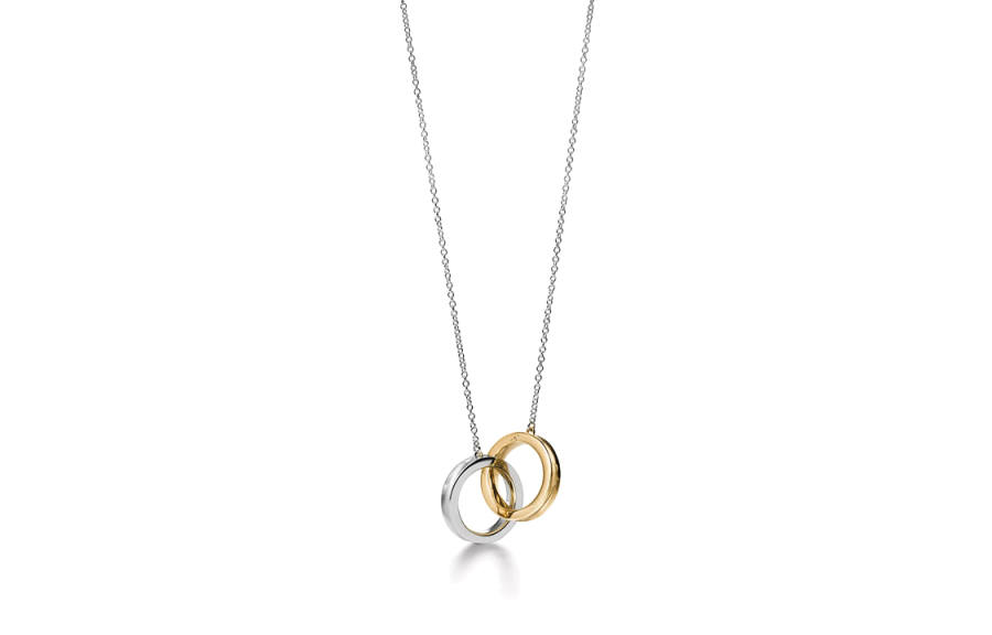 TIFFANY & CO. 1838® 18K Gold Sterling Silver Necklaces Unisex Silver