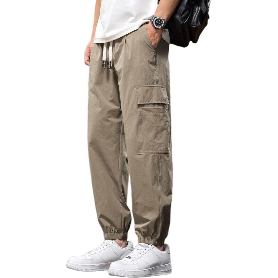 Tonlion Casual Pants Unisex Moderate Harem Pants