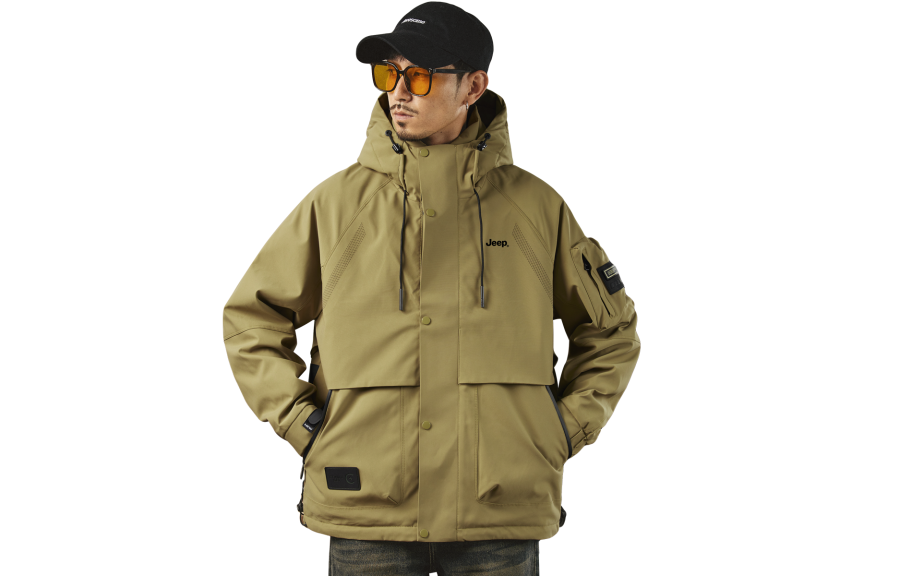 Jeep Jeep Puffer Jackets Men's Hooded Thickened